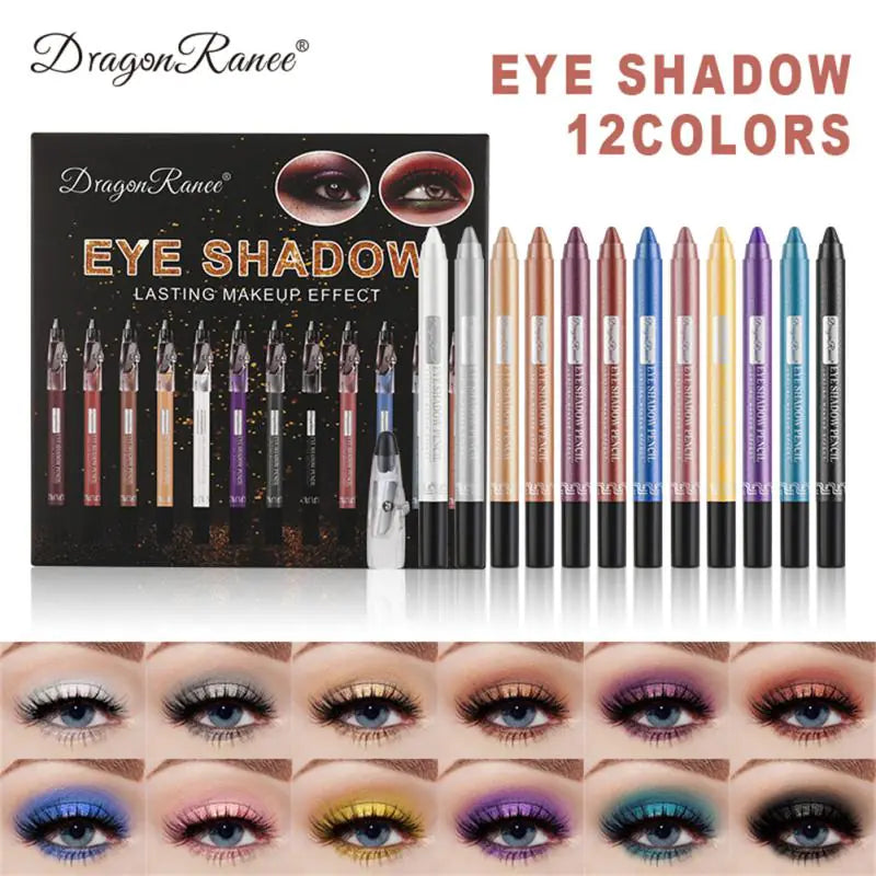 12 Colors Eyeshadow Pencil Set 2