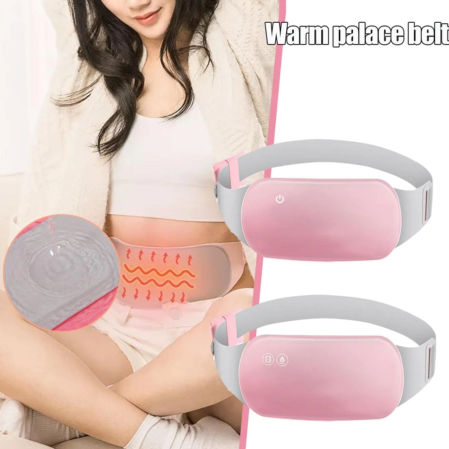 Electric Heated Hot Compress Belt Massager 2